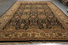 Load image into Gallery viewer, 12 x 18 Black Hand-Knotted Wool Jaipur Rug #PIX-16238