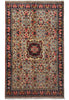 Load image into Gallery viewer, 6.6 x 10.4 Ivory Fine Persian Floral Bijar Rug 72324