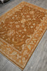 Load image into Gallery viewer, 6 x 8.9 Hand-Knotted Agra Rug Honey Brown #PIX-18757