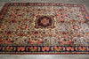 Load image into Gallery viewer, 6.6 x 10.4 Ivory Fine Persian Floral Bijar Rug 72324