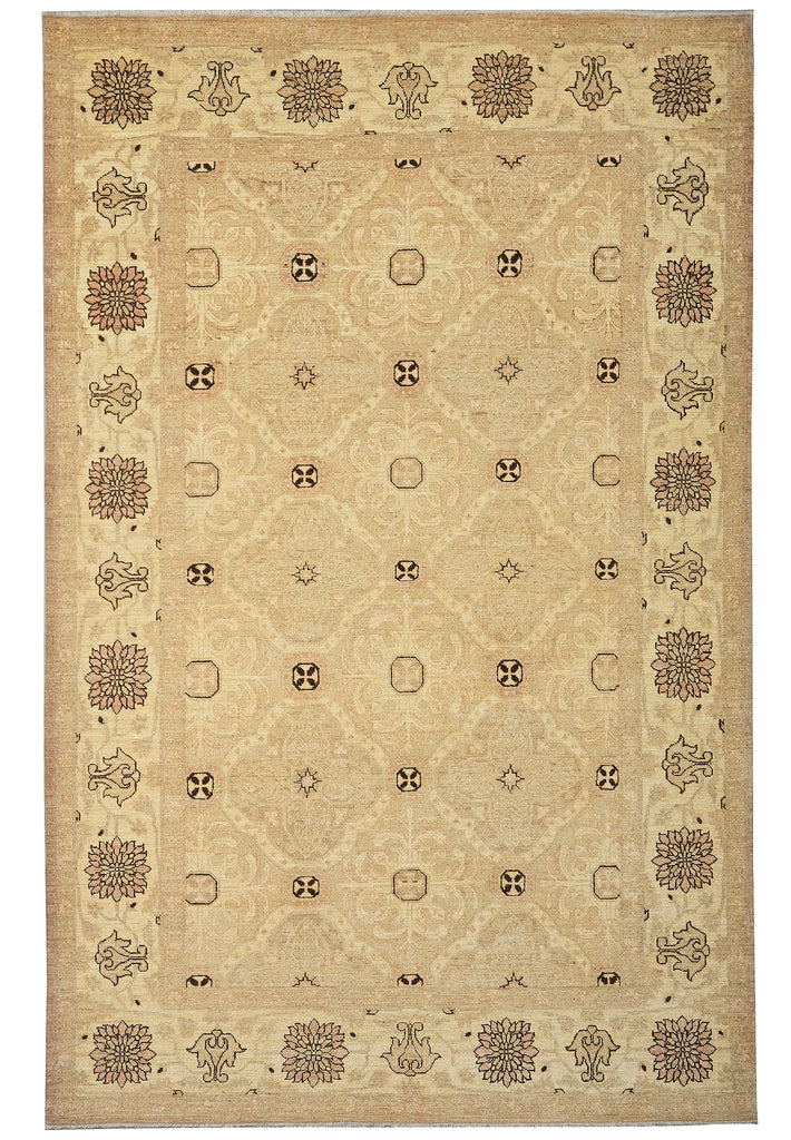 6 x 9 Hand-Knotted Chobi Peshawar Rug Transitional #F-5370