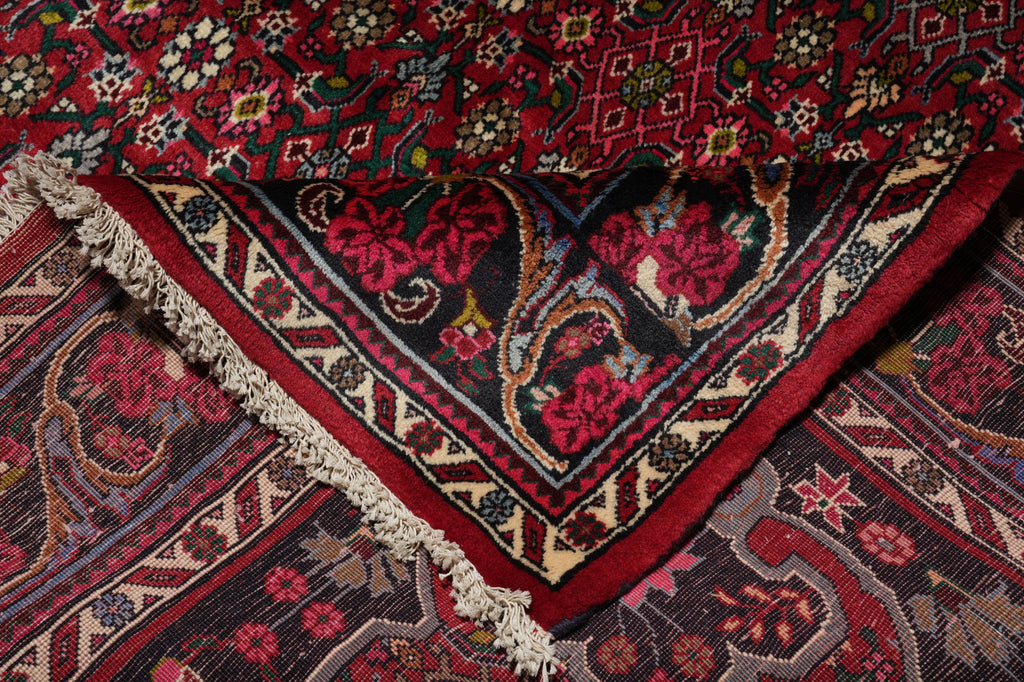 6.8 x 10.9 Salmon Red Fine Persian Bijar Rug 72412