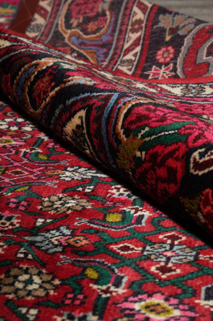 6.8 x 10.9 Salmon Red Fine Persian Bijar Rug 72412