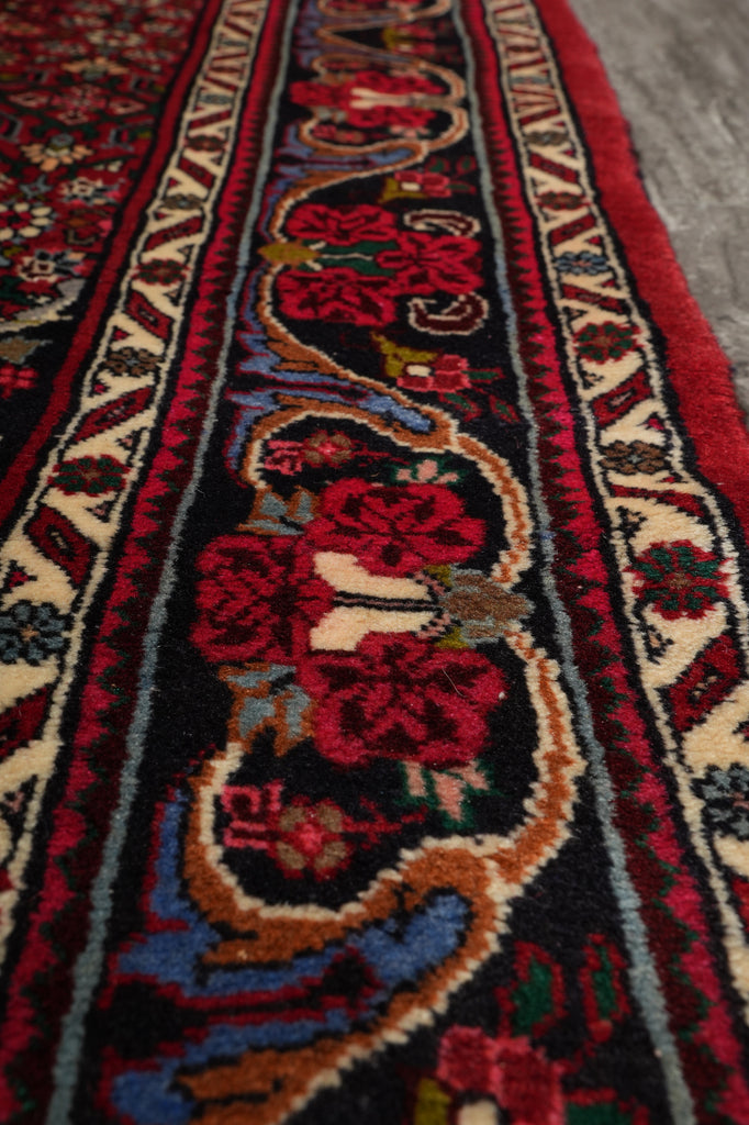 6.8 x 10.9 Salmon Red Fine Persian Bijar Rug 72412
