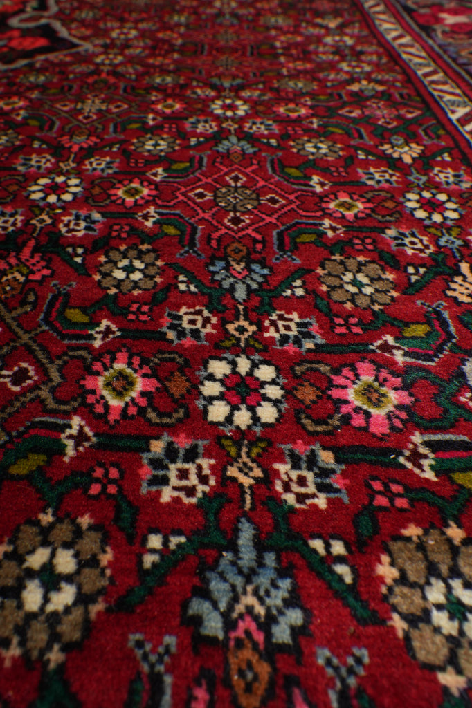 6.8 x 10.9 Salmon Red Fine Persian Bijar Rug 72412