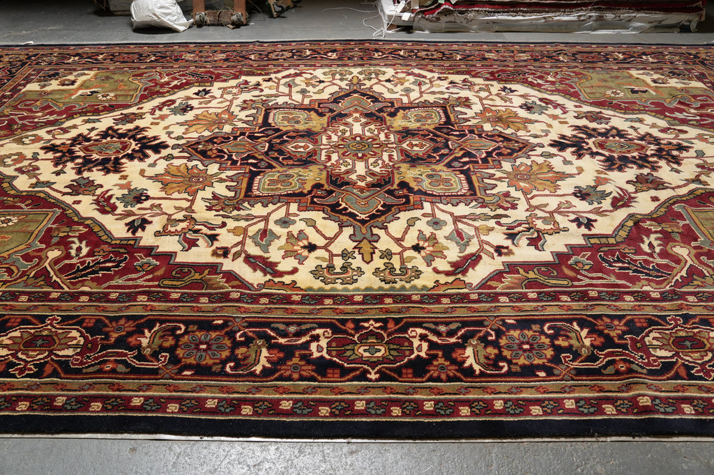 11.10 x 20.1 New Serapi Heriz Handmade India rug
