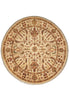 Load image into Gallery viewer, 6 x 6 Round Light Beige handmade Wool Agra Rug