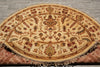 Load image into Gallery viewer, 6 x 6 Round Light Beige handmade Wool Agra Rug #F-4211