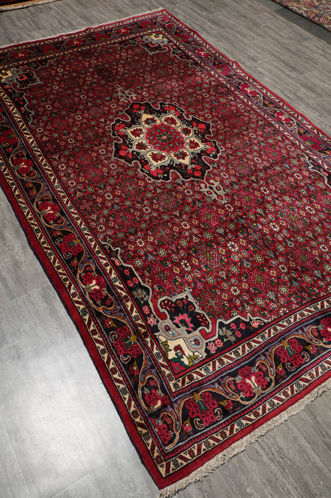 6.8 x 10.9 Salmon Red Fine Persian Bijar Rug 72412