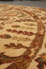 Load image into Gallery viewer, 6 x 6 Round Light Beige handmade Wool Agra Rug #F-4211