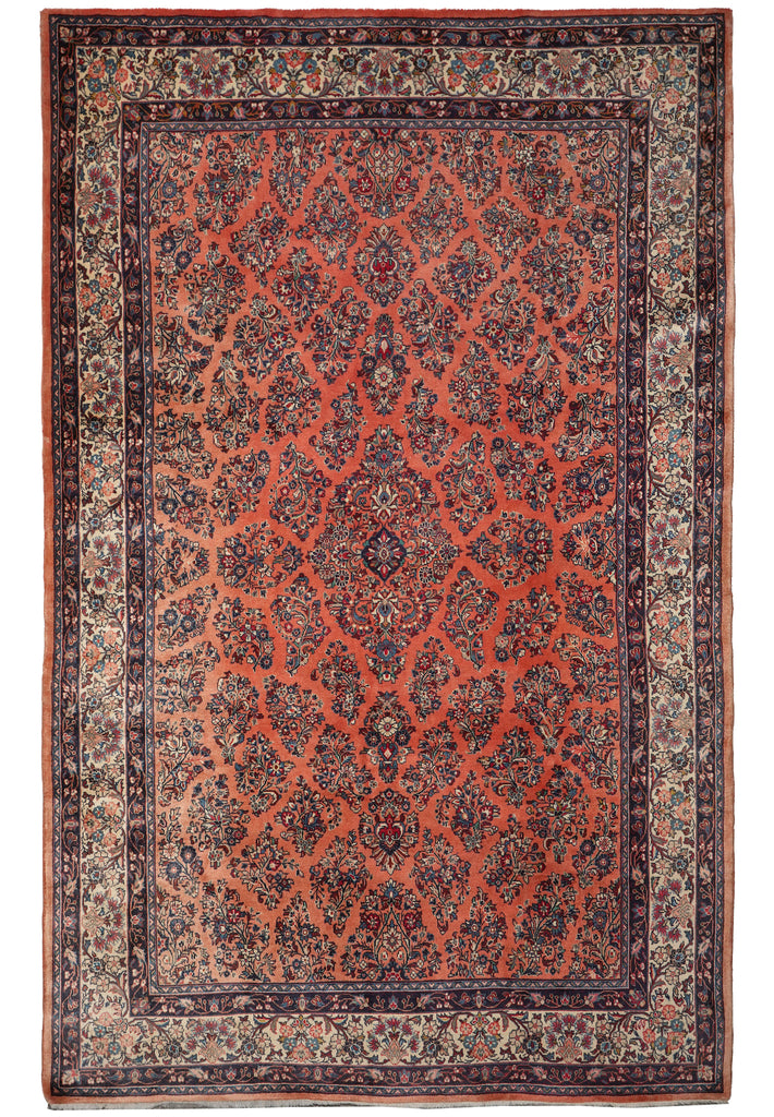 6.9 x 10 Persian Sarouk Rug 81821