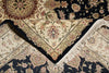 Load image into Gallery viewer, 5.9 x 8.9 Quality Wool And Silk Tabriz Rug Fancy Black #PIX-10568