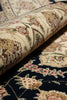 Load image into Gallery viewer, 5.9 x 8.9 Quality Wool And Silk Tabriz Rug Fancy Black #PIX-10568
