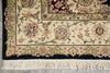 Load image into Gallery viewer, 5.9 x 8.9 Quality Wool And Silk Tabriz Rug Fancy Black #PIX-10568