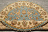 Load image into Gallery viewer, 6 x 6 Round Light Blue Handmade Natural Wool Agra Quality Handmade Rug #F-4212
