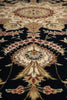 Load image into Gallery viewer, 5.9 x 8.9 Quality Wool And Silk Tabriz Rug Fancy Black #PIX-10568