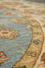 Load image into Gallery viewer, 6 x 6 Round Light Blue Handmade Natural Wool Agra Quality Handmade Rug #F-4212