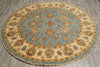 Load image into Gallery viewer, 6 x 6 Round Light Blue Handmade Natural Wool Agra Quality Handmade Rug