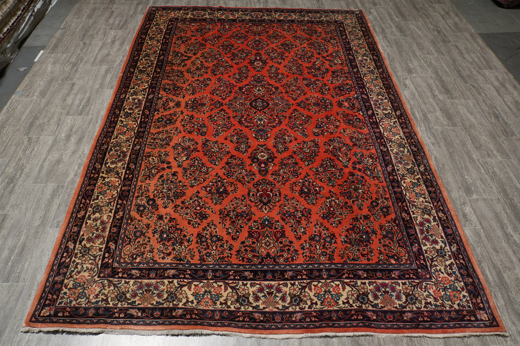 6.9 x 10 Persian Sarouk Rug 81821