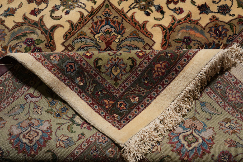 12 x 12.7 Square Rare One of A Kind Authentic Fine Signed Persian Tabriz Rug Iran 400 KPSI  #B-79567