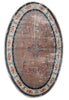 Load image into Gallery viewer, 6 x 9 Oval Handmade Chinese Bejng Rug Bamboo Silk