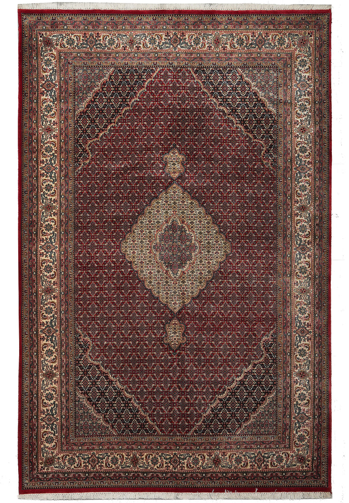 6.8 x 10 Nice Hand-knotted Rug Quality Wool and Silk Lustrous Dense Pile #PIX-10151