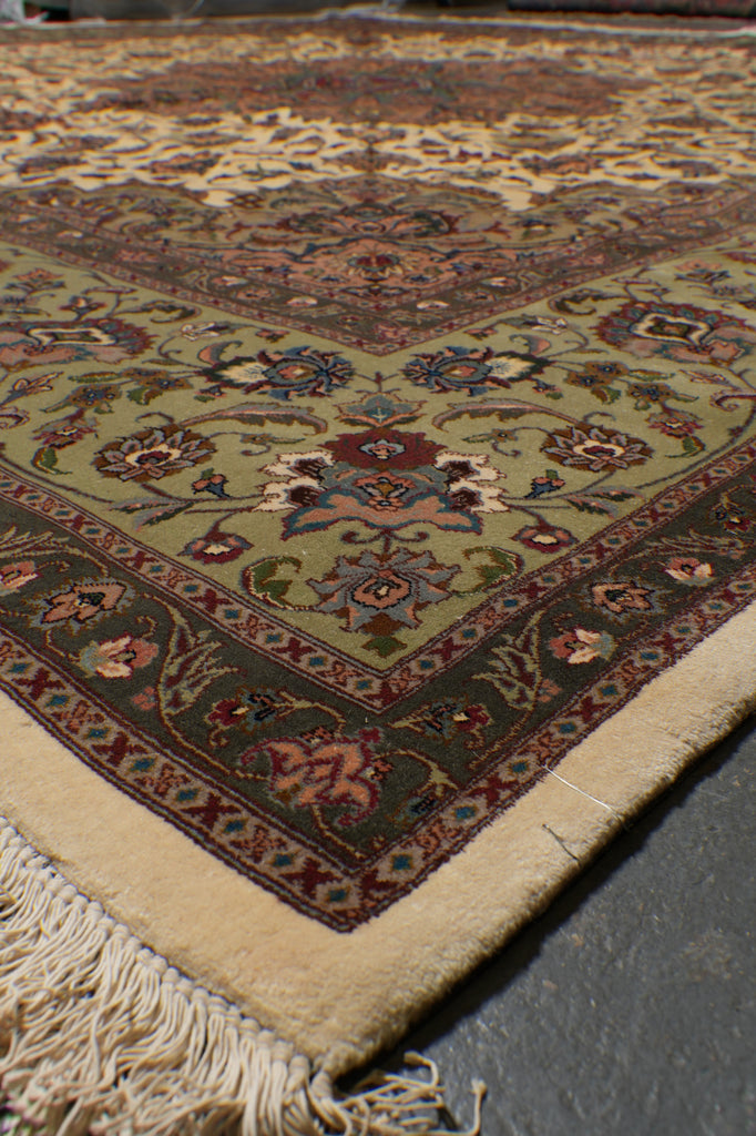 12 x 12.7 Square Rare One of A Kind Authentic Fine Signed Persian Tabriz Rug Iran 400 KPSI  #B-79567