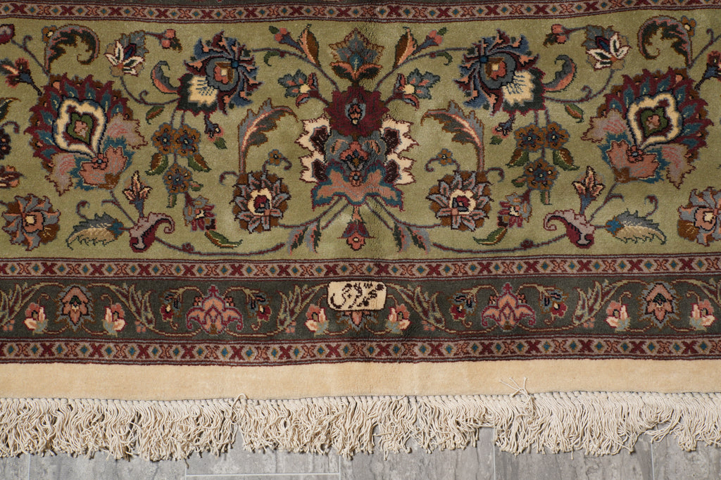 12 x 12.7 Square Rare One of A Kind Authentic Fine Signed Persian Tabriz Rug Iran 400 KPSI  #B-79567