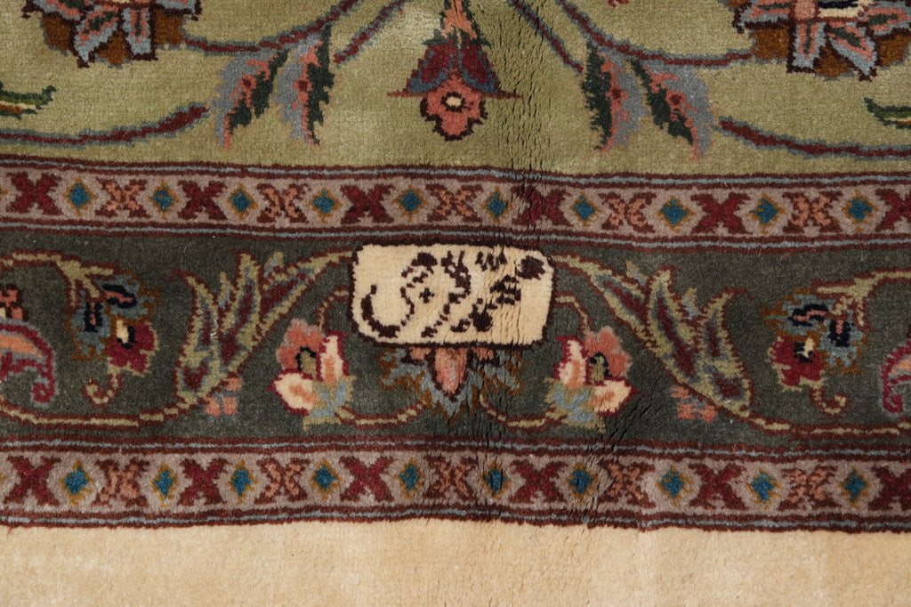 12 x 12.7 Square Rare One of A Kind Authentic Fine Signed Persian Tabriz Rug Iran 400 KPSI  #B-79567