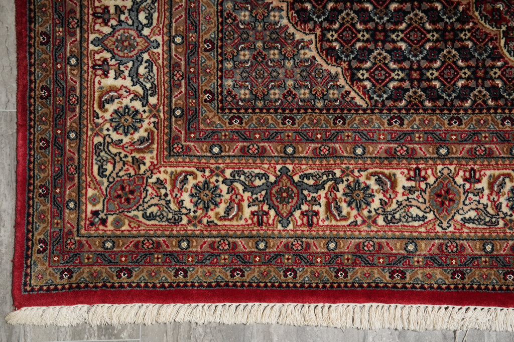 6.8 x 10 Nice Hand-knotted Rug Quality Wool and Silk Lustrous Dense Pile #PIX-10151
