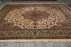 Load image into Gallery viewer, 12 x 12.7 Square Rare One of A Kind Authentic Fine Signed Persian Tabriz Rug Iran 400 KPSI  #B-79567