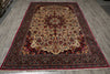 Load image into Gallery viewer, 7 x 10.7 Ivory Fine Persian Floral Bijar Rug 72408
