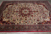 Load image into Gallery viewer, 7 x 10.7 Ivory Fine Persian Floral Bijar Rug 72408