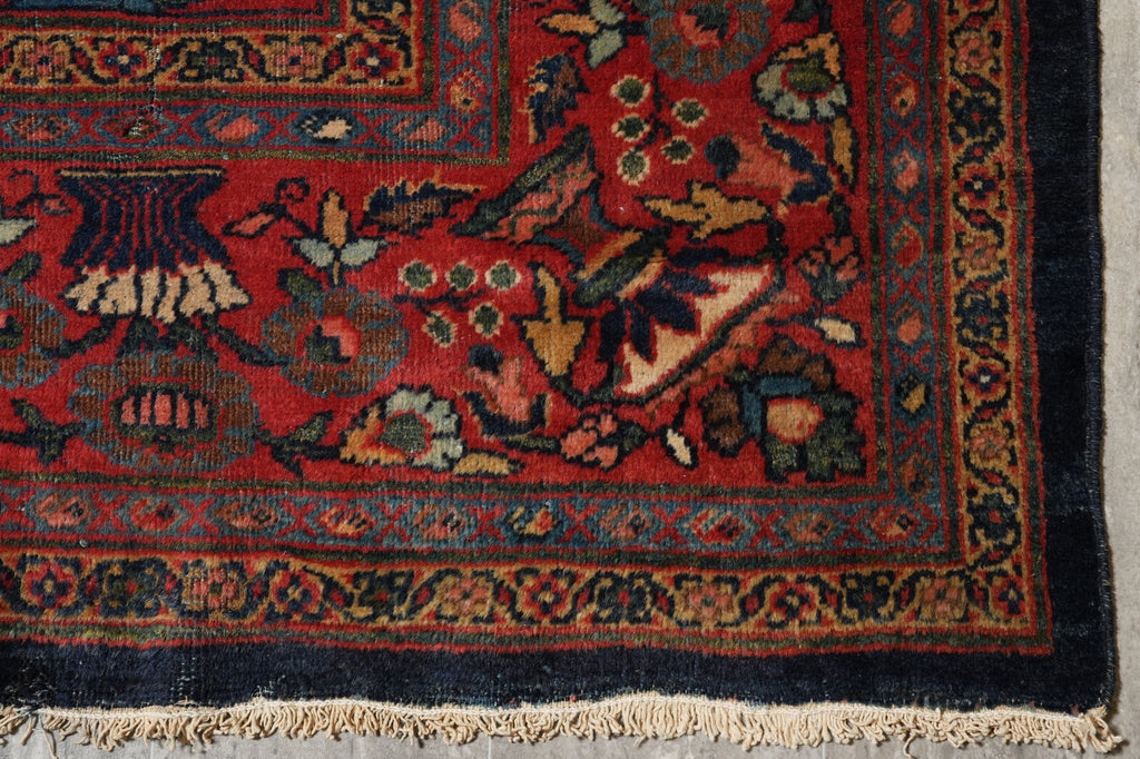 10 x 12.9 Antique Persian Estate Rug Blue #PIX-23971