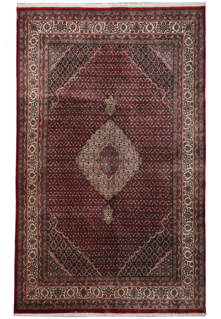 6.6 x 10 Quality Wool and Silk Mahi Tabriz Rug New Hand-Knotted #PIX-10116
