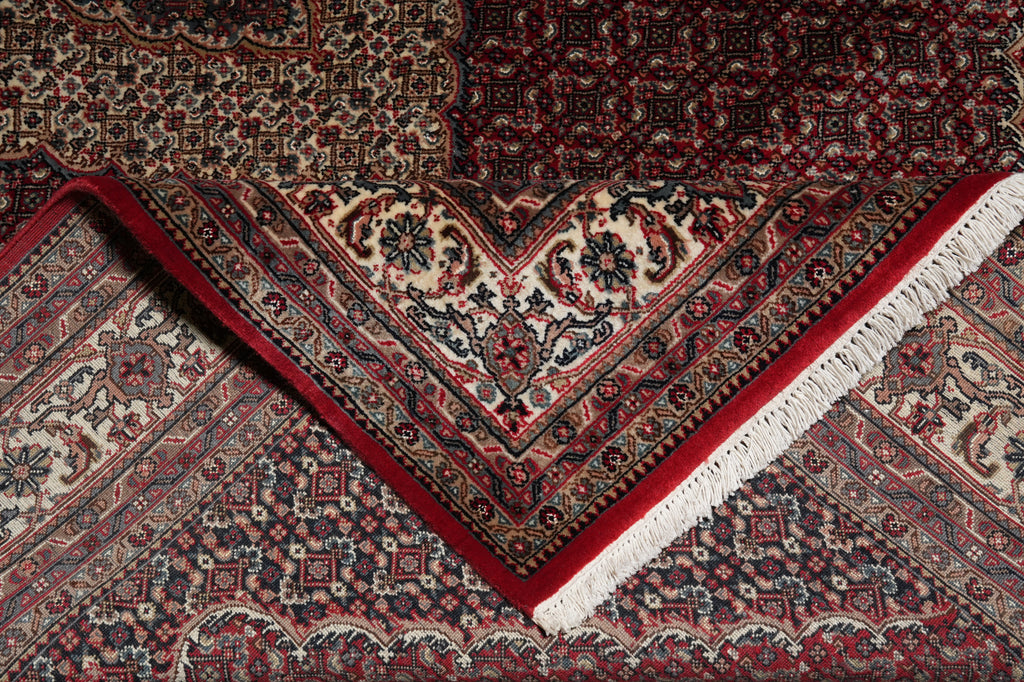 6.6 x 10 Quality Wool and Silk Mahi Tabriz Rug NEW Hand-Knotted #10116