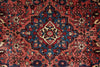 Load image into Gallery viewer, 6.8 x 6.8 Red Fine Persian Lilihan Sarouk Rug 72382