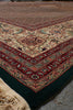 Load image into Gallery viewer, 13.3 x 16.6 Fine Wool and Silk on Silk Mahi Tabriz Rug Green #PIX-5767