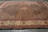 Load image into Gallery viewer, 13.3 x 16.6 Fine Wool and Silk on Silk Mahi Tabriz Rug Green