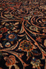 Load image into Gallery viewer, 7.3 x 10 Navy Blue Fine Persian Sarouk Rug Kork Wool 72335
