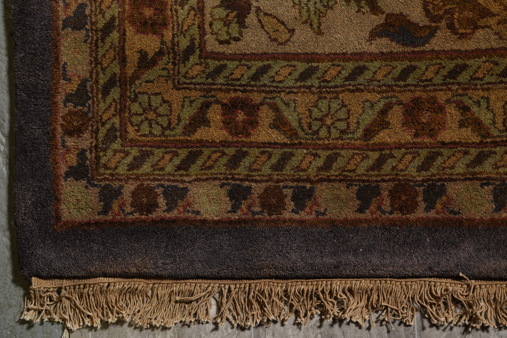 11.6 x 15.3 Quality Wool Jaipur Rug Slate Blue Gold Sale #PIX-432