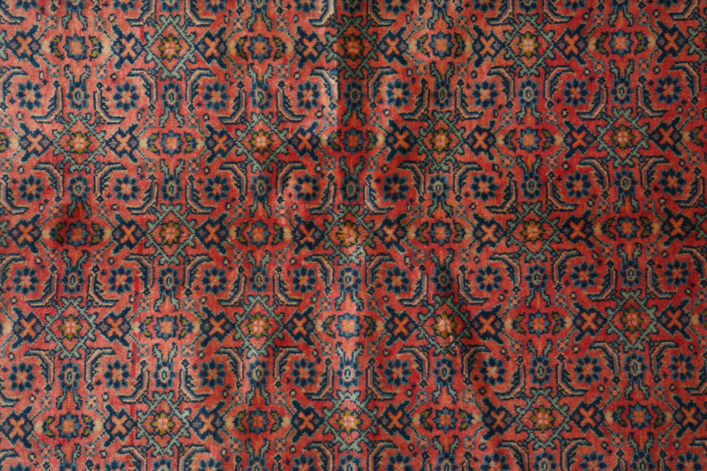7 x 10 Pinkish Wool Persian Herati Lilihan Rug 72736