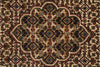 Load image into Gallery viewer, 5 x 5.4 Round Quality Wool and Silk Handmade Mahi Tabriz Herati Rug Black #F-4216