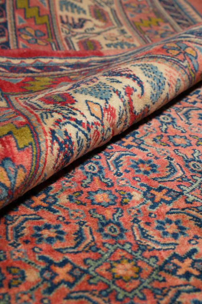 7 x 10 Pinkish Wool Persian Herati Lilihan Rug 72736