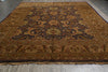 Load image into Gallery viewer, 11.6 x 15.3 Quality Wool Jaipur Rug Slate Blue Gold Sale #PIX-432