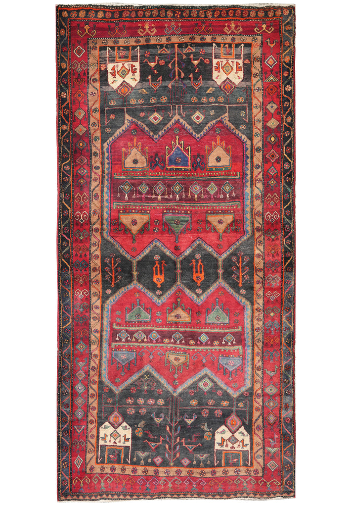 5.2 x 10.4 Estate Rug Tribal Persian Handmade Carpet 