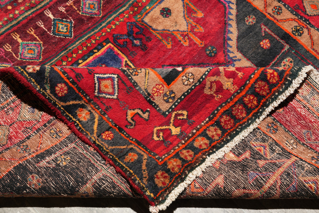 5 x 10.4 Estate Rug Tribal Persian Handmade Carpet #F-4217