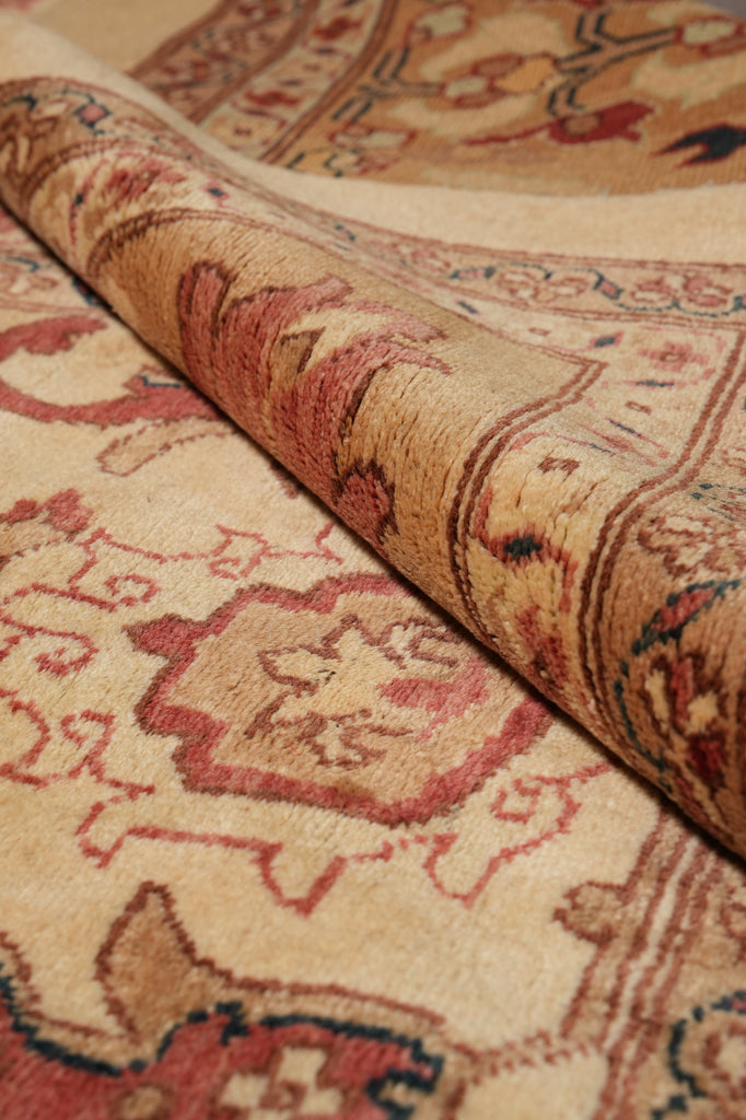 12 x 17.6 Beige Gold Zigler Chobi Peshawar Quality Large Rug #F-6618