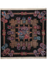 Load image into Gallery viewer, 7 x 7 Black Minnici Design Rug #PIX-16004