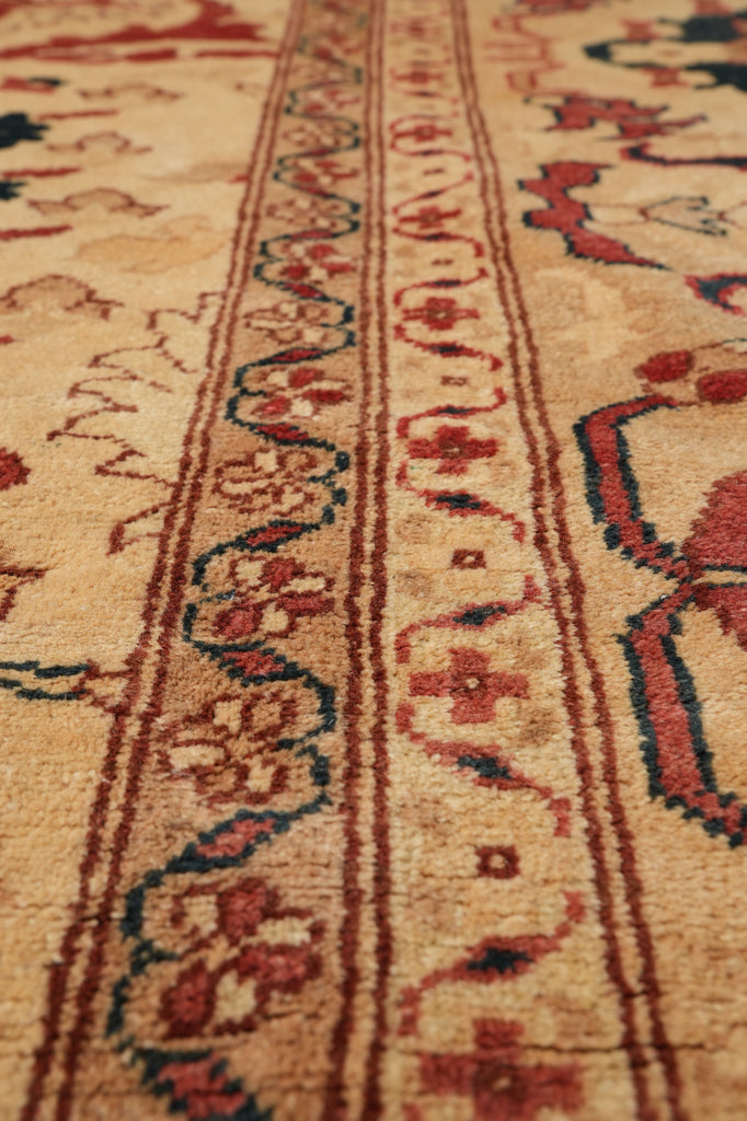 12 x 17.6 Beige Gold Zigler Chobi Peshawar Quality Large Rug #F-6618